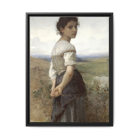 Young Shepherdess | William-Adolphe Bouguereau - Framed -