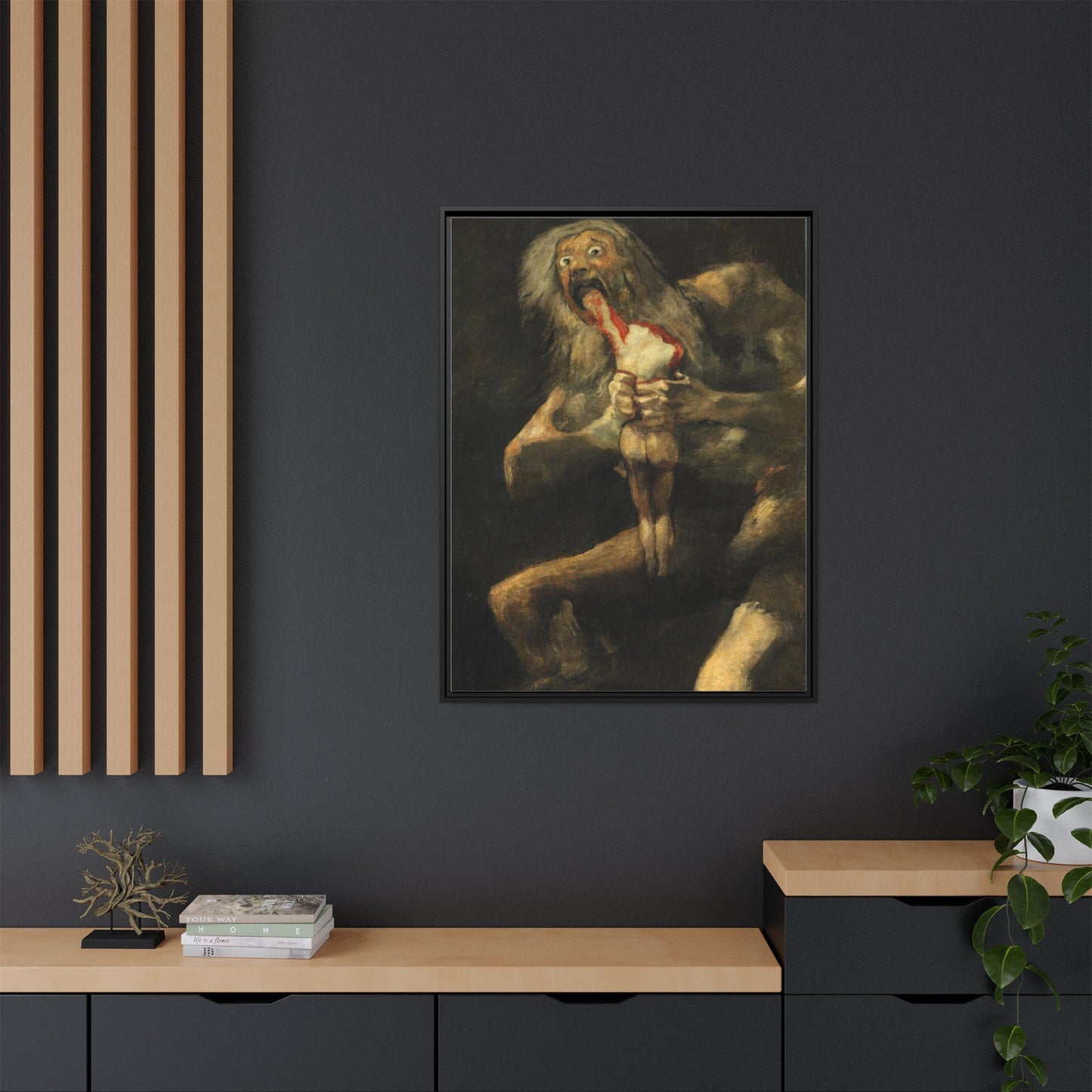 Saturn Devouring His Son | Francisco de Goya - Framed -