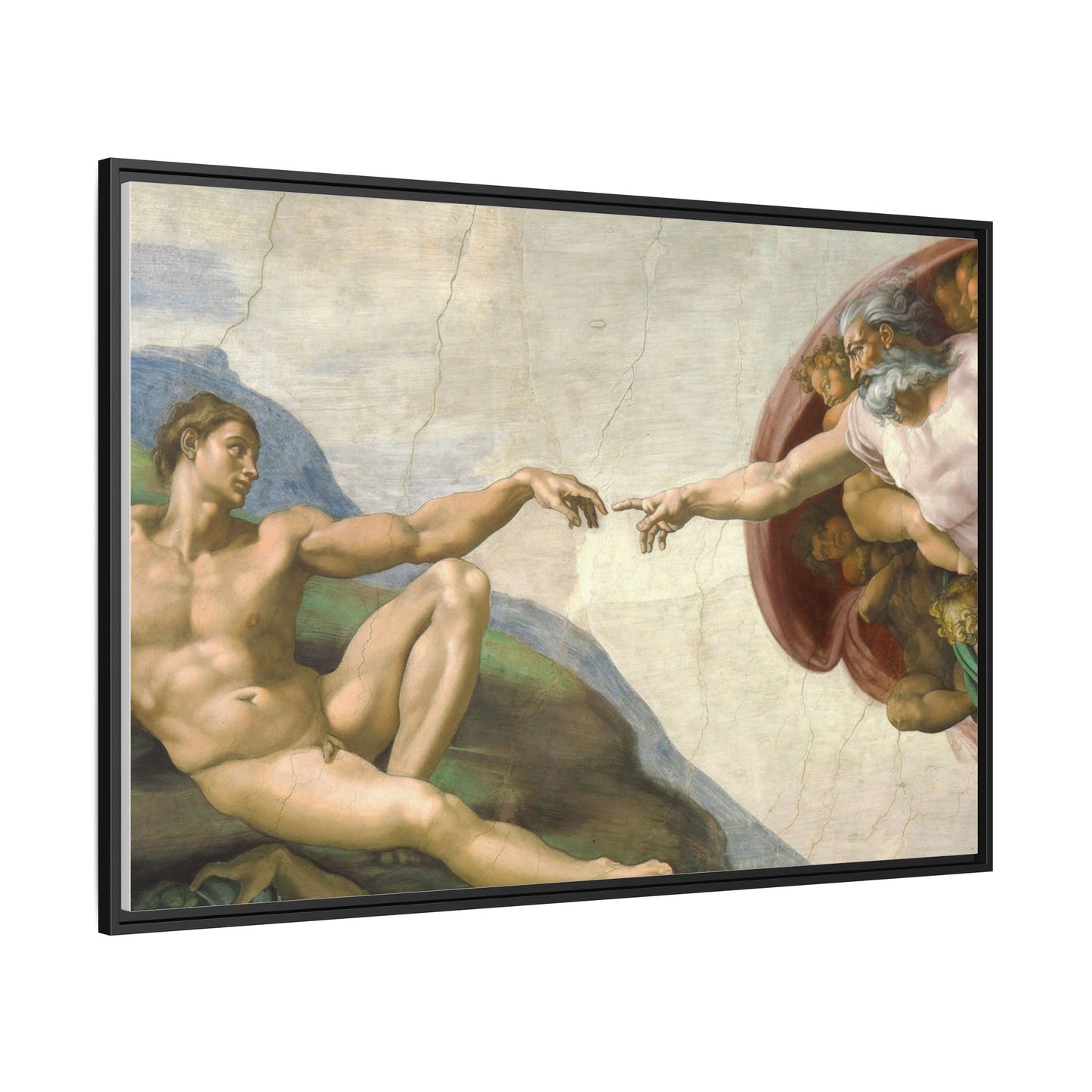 The Creation of Adam | Michelangelo - Framed -