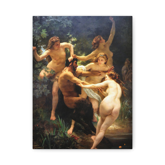 Nymphs and Satyr | William-Adolphe Bouguereau - Canvas -