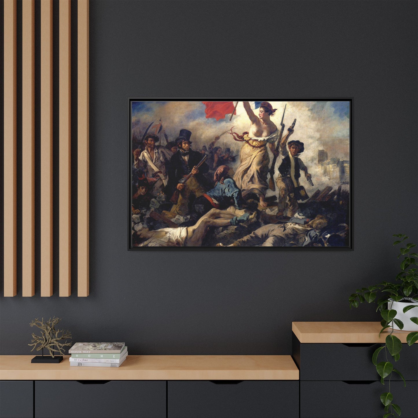 Liberty Leading the People | Eugène Delacroix - Framed -