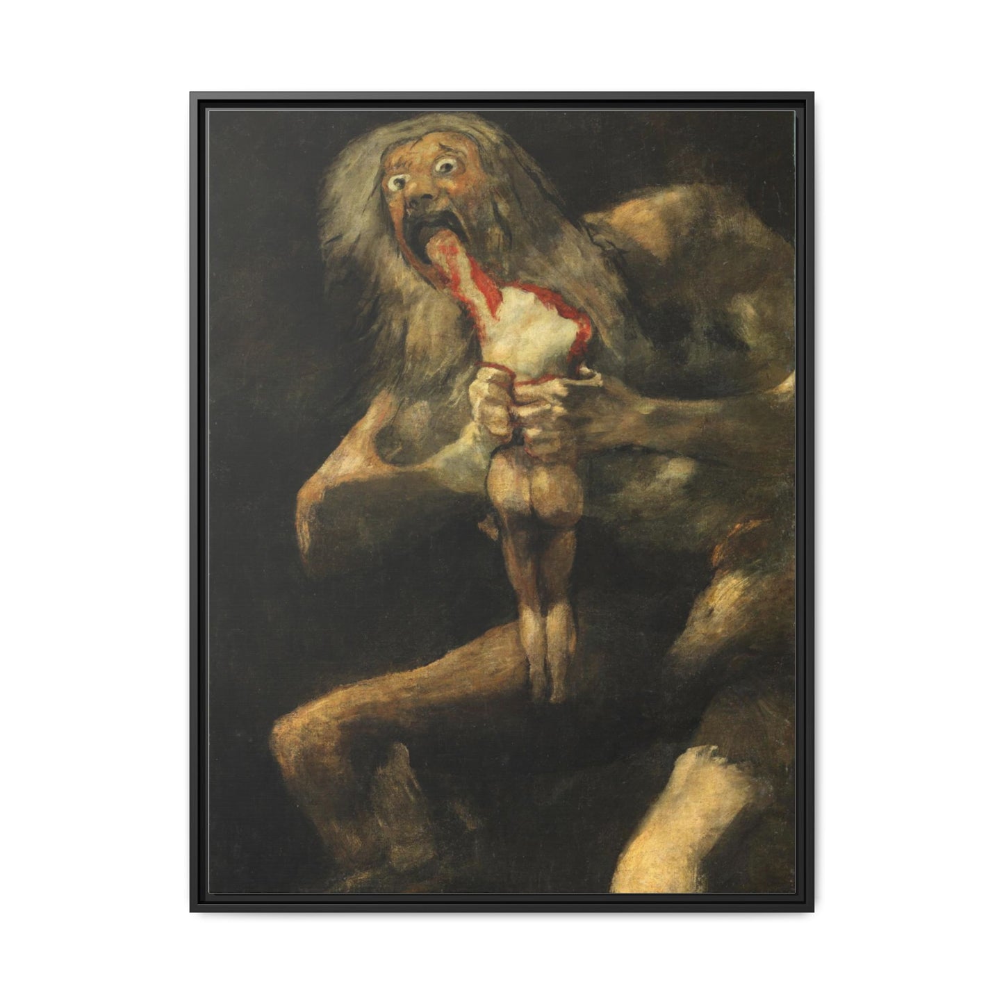 Saturn Devouring His Son | Francisco de Goya - Framed -