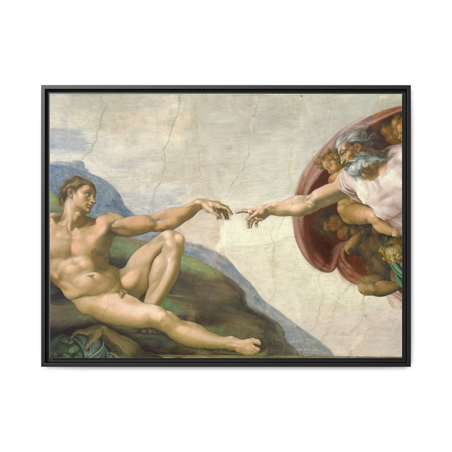 The Creation of Adam | Michelangelo - Framed -