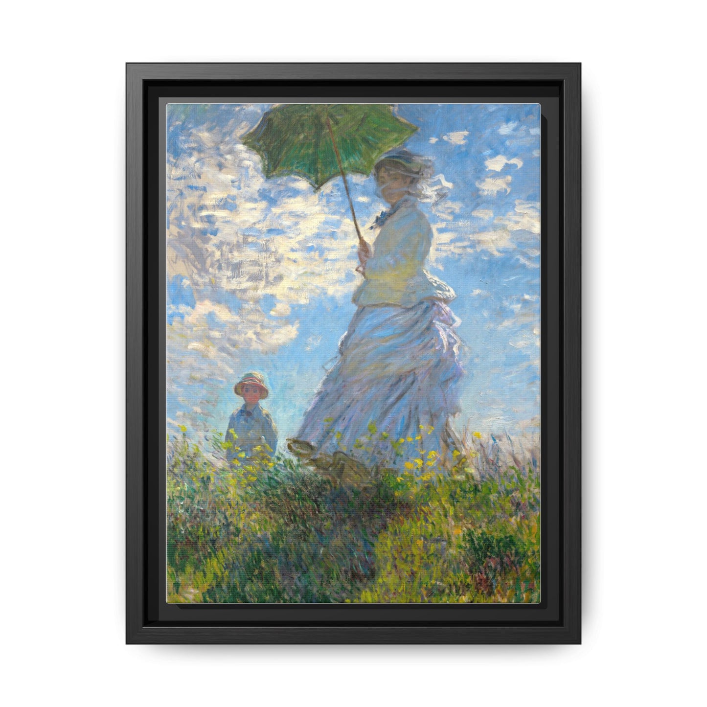 Woman with a Parasol | Claude Monet - Framed -