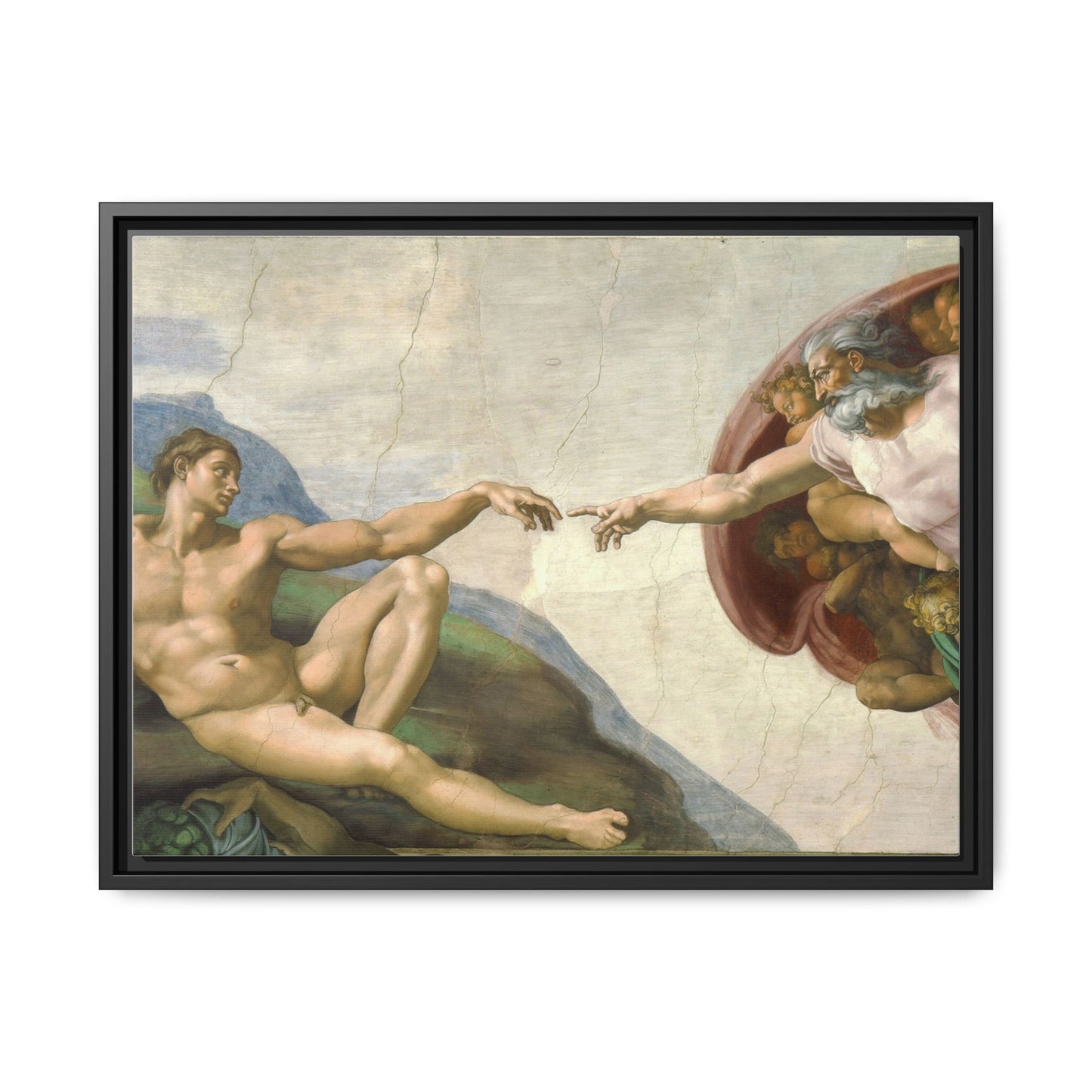 The Creation of Adam | Michelangelo - Framed -