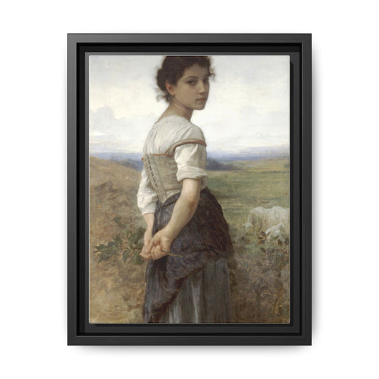 Young Shepherdess | William-Adolphe Bouguereau - Framed -