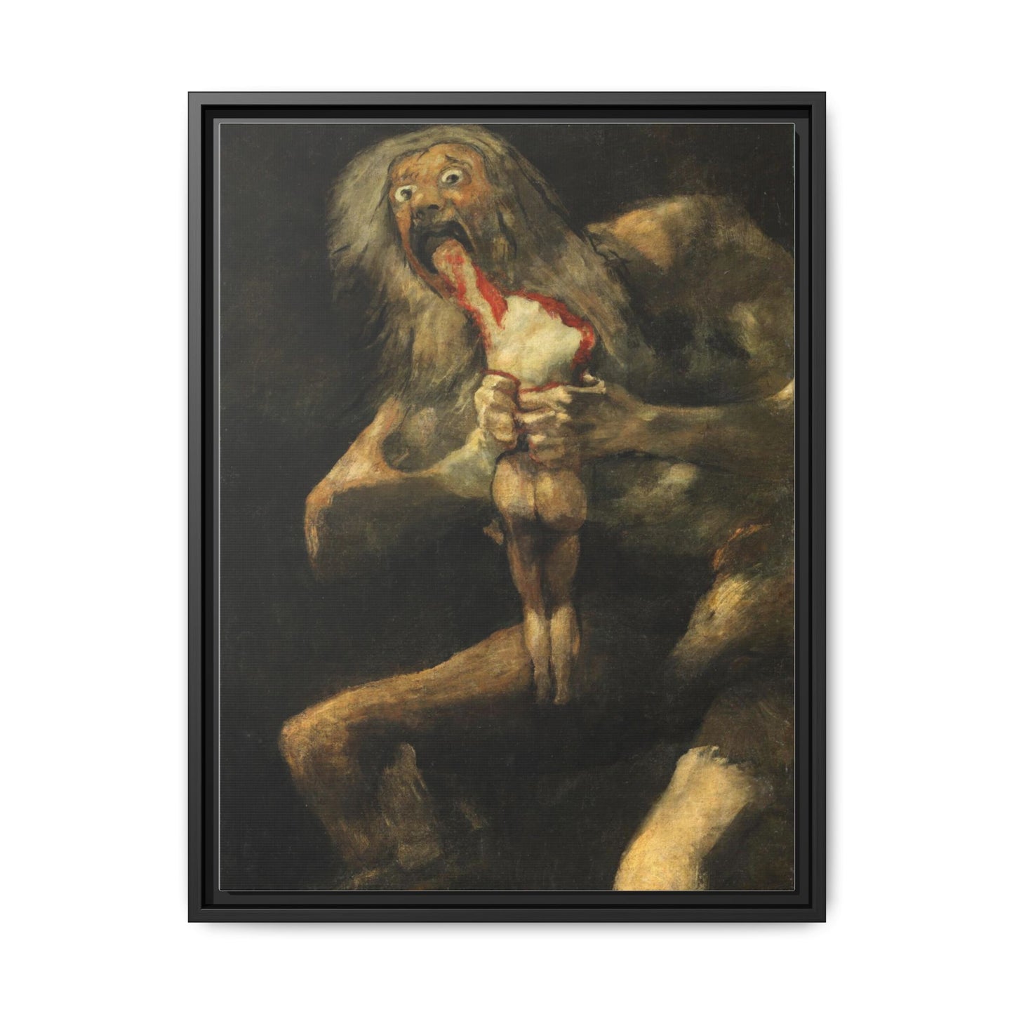 Saturn Devouring His Son | Francisco de Goya - Framed -