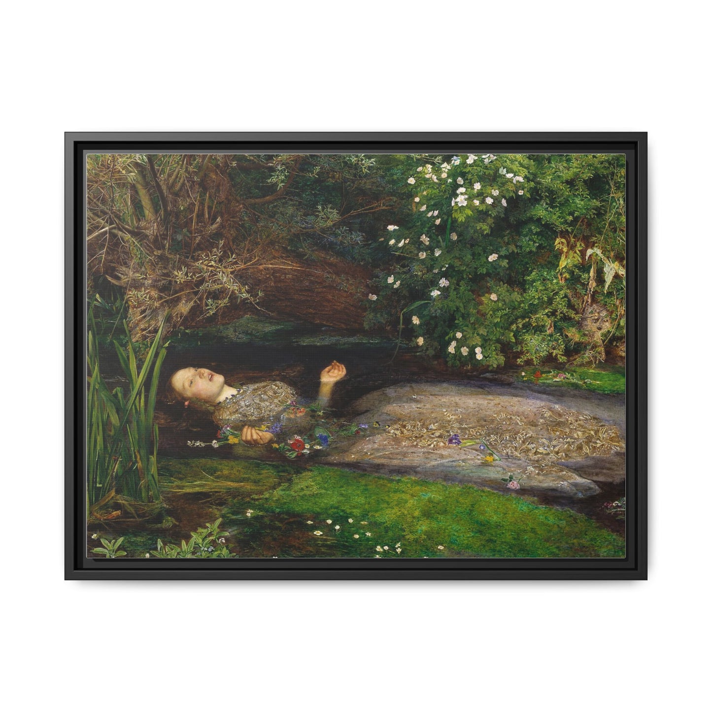 Ophelia | John Everett Millais - Framed -