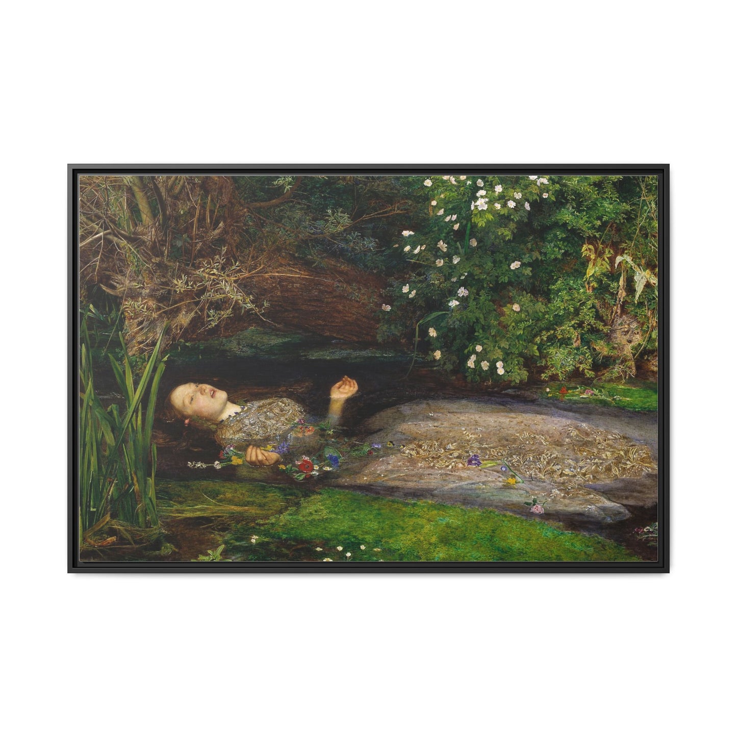 Ophelia | John Everett Millais - Framed -