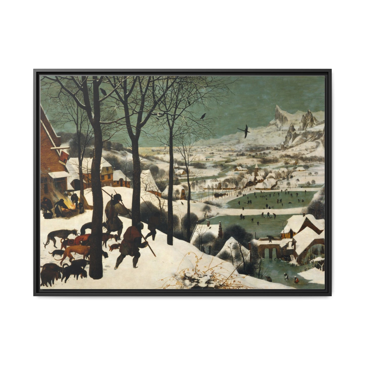 Hunters in the Snow | Pieter Bruegel - Framed -