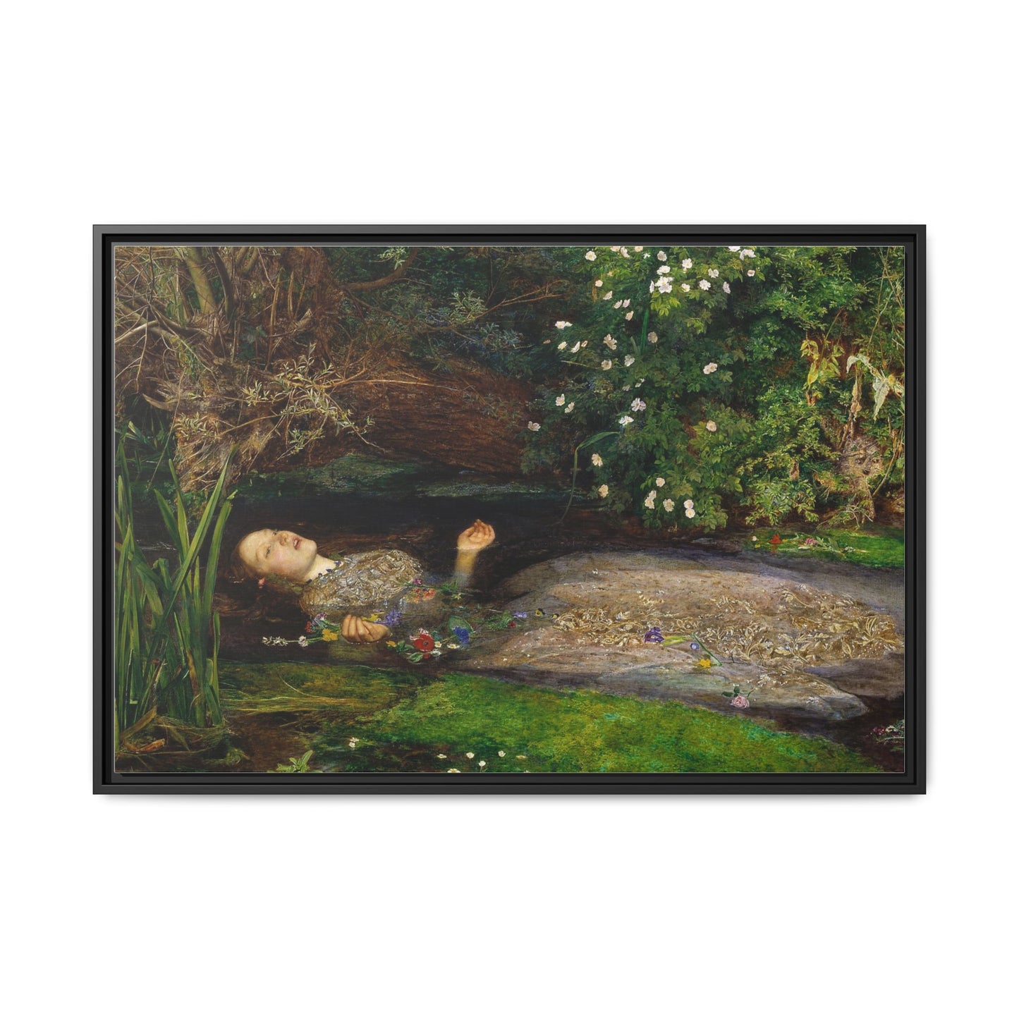 Ophelia | John Everett Millais - Framed -