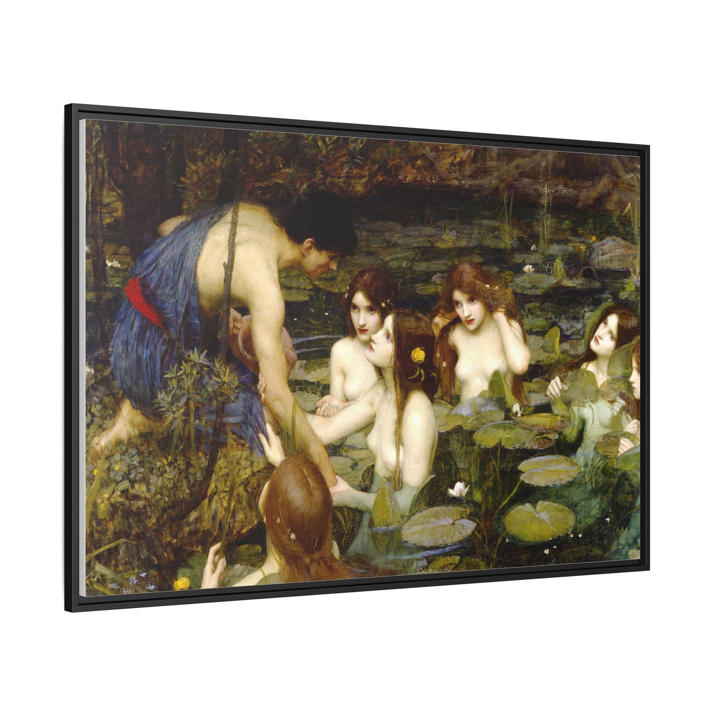 Hylas and the Nymphs | John William Waterhouse - Framed -