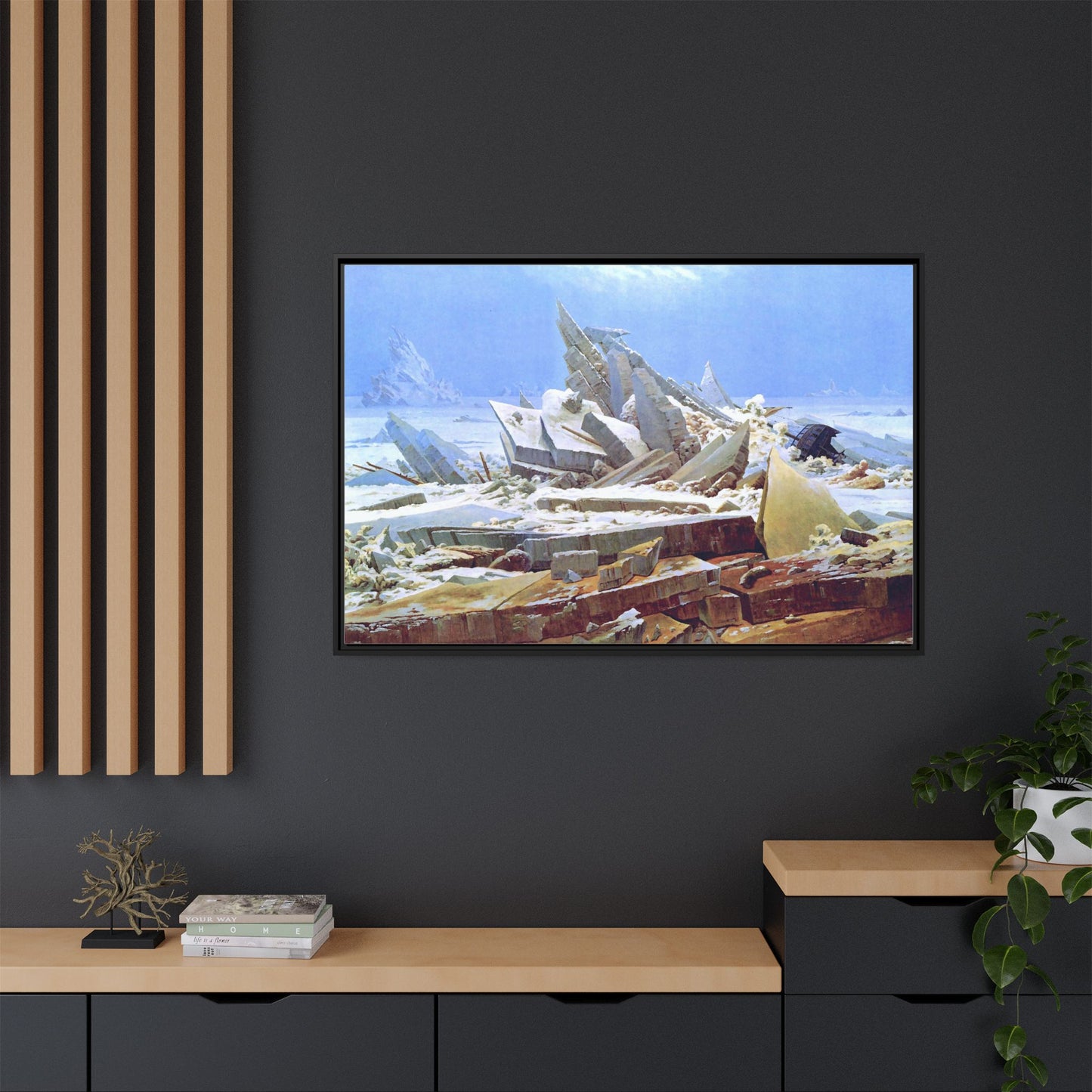 The Sea of Ice | Caspar David Friedrich - Framed -