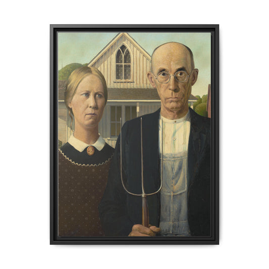 American Gothic | Grant Wood - Framed -