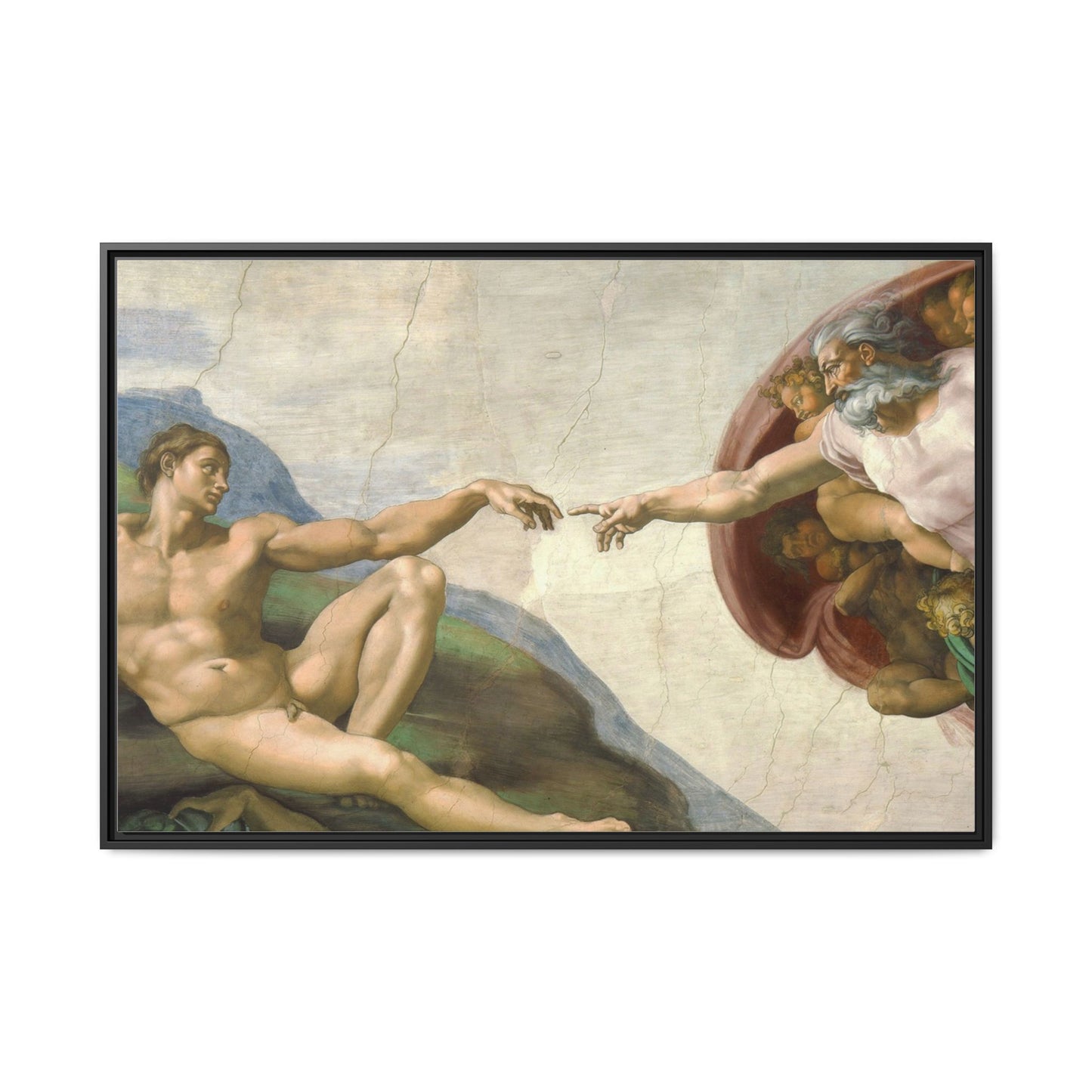 The Creation of Adam | Michelangelo - Framed -