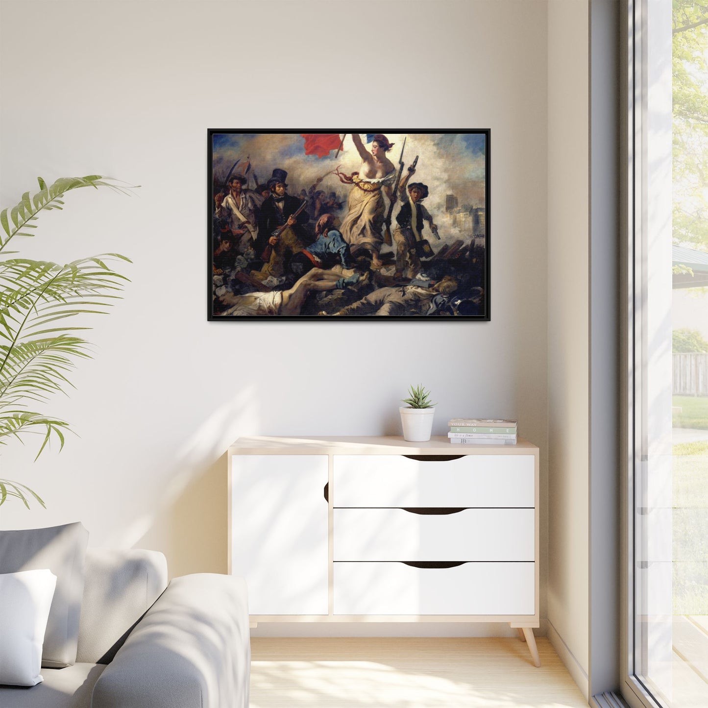 Liberty Leading the People | Eugène Delacroix - Framed -