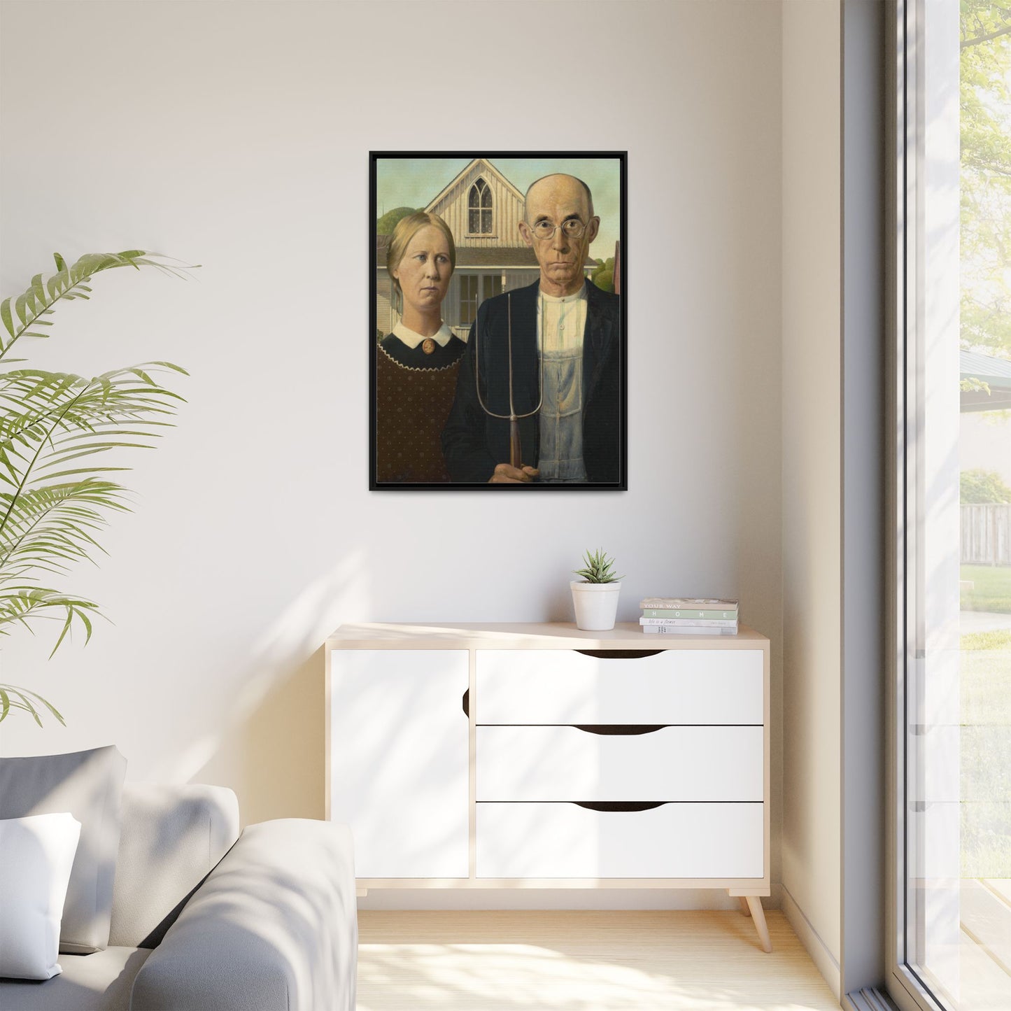 American Gothic | Grant Wood - Framed -