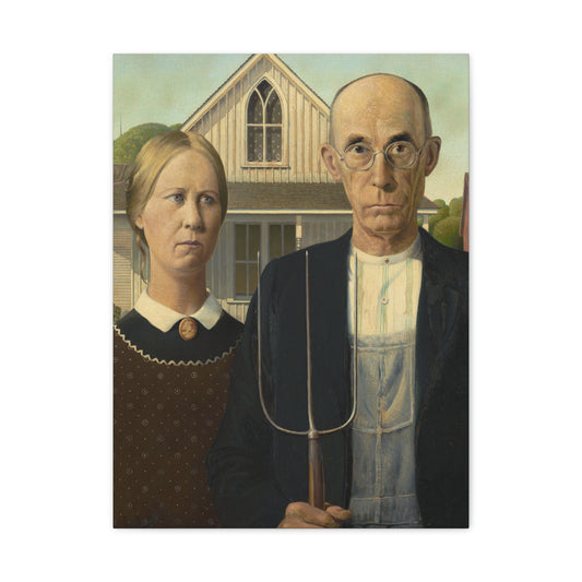 American Gothic | Grant Wood - Canvas -