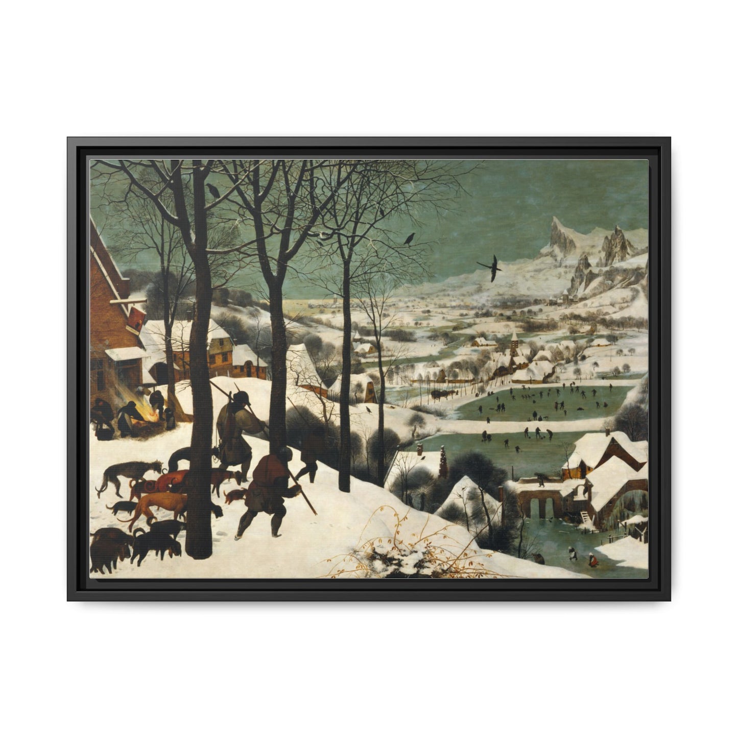 Hunters in the Snow | Pieter Bruegel - Framed -