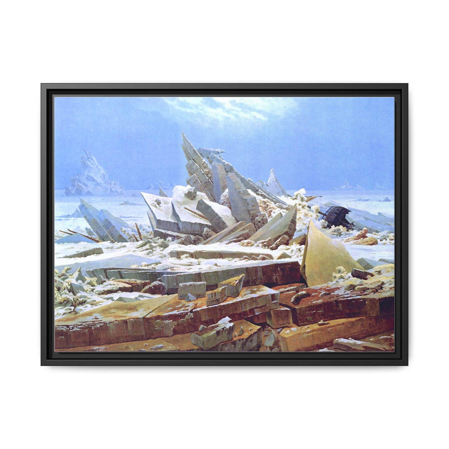 The Sea of Ice | Caspar David Friedrich - Framed -