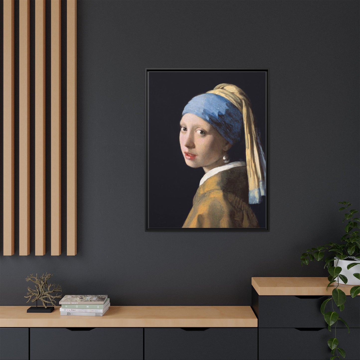 Girl with a Pearl Earring | Johannes Vermeer - Framed -