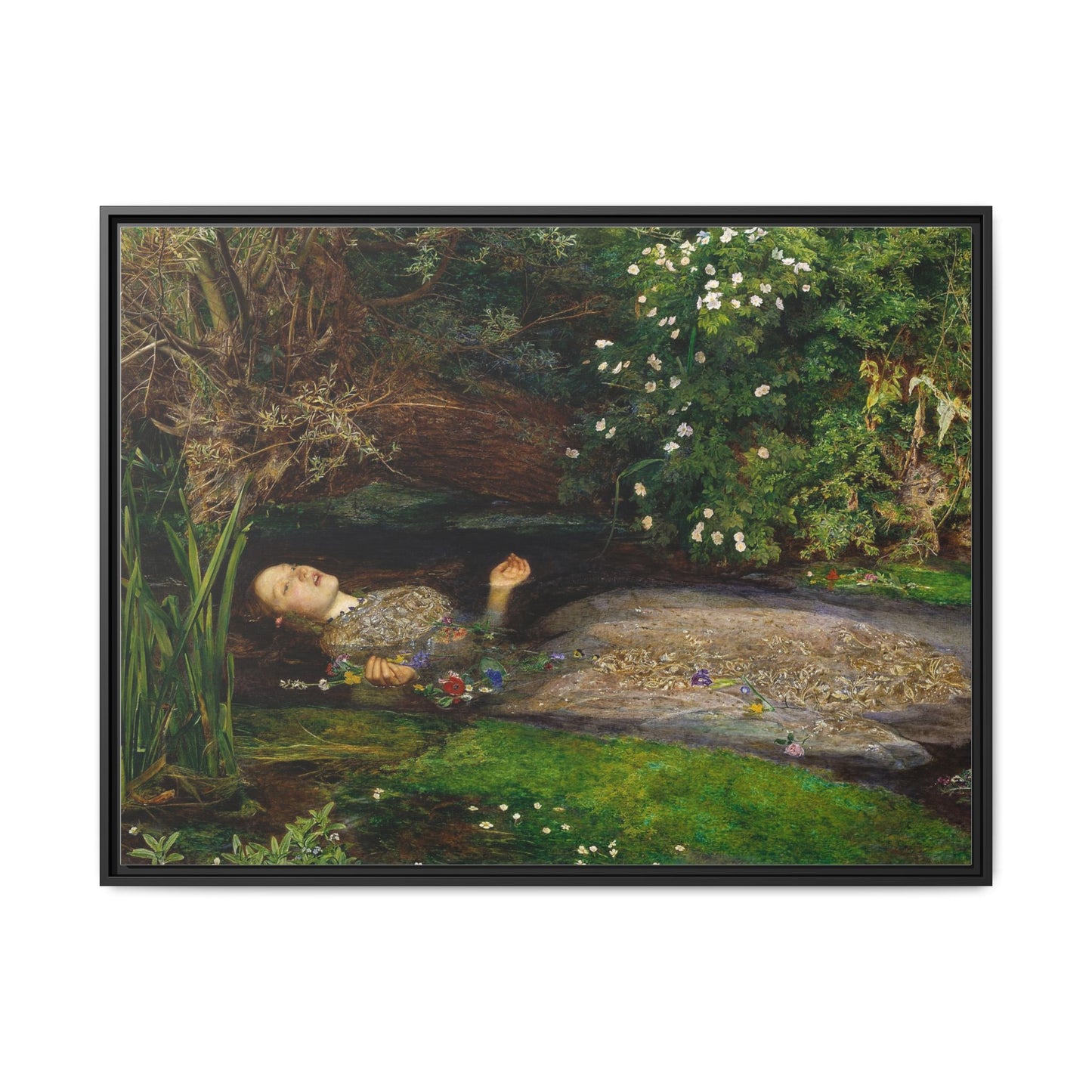 Ophelia | John Everett Millais - Framed -