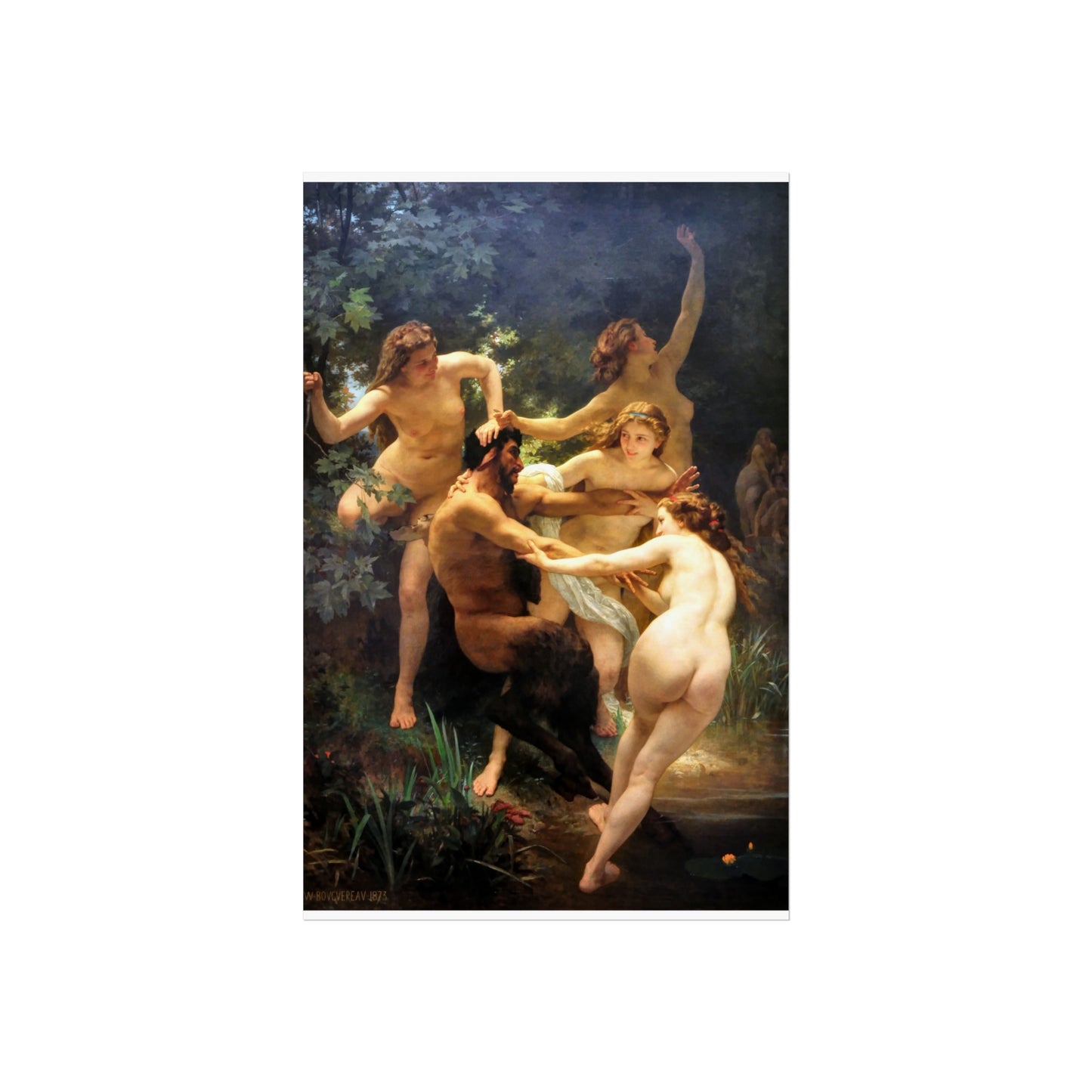 Nymphs and Satyr | William-Adolphe Bouguereau - Giclée -