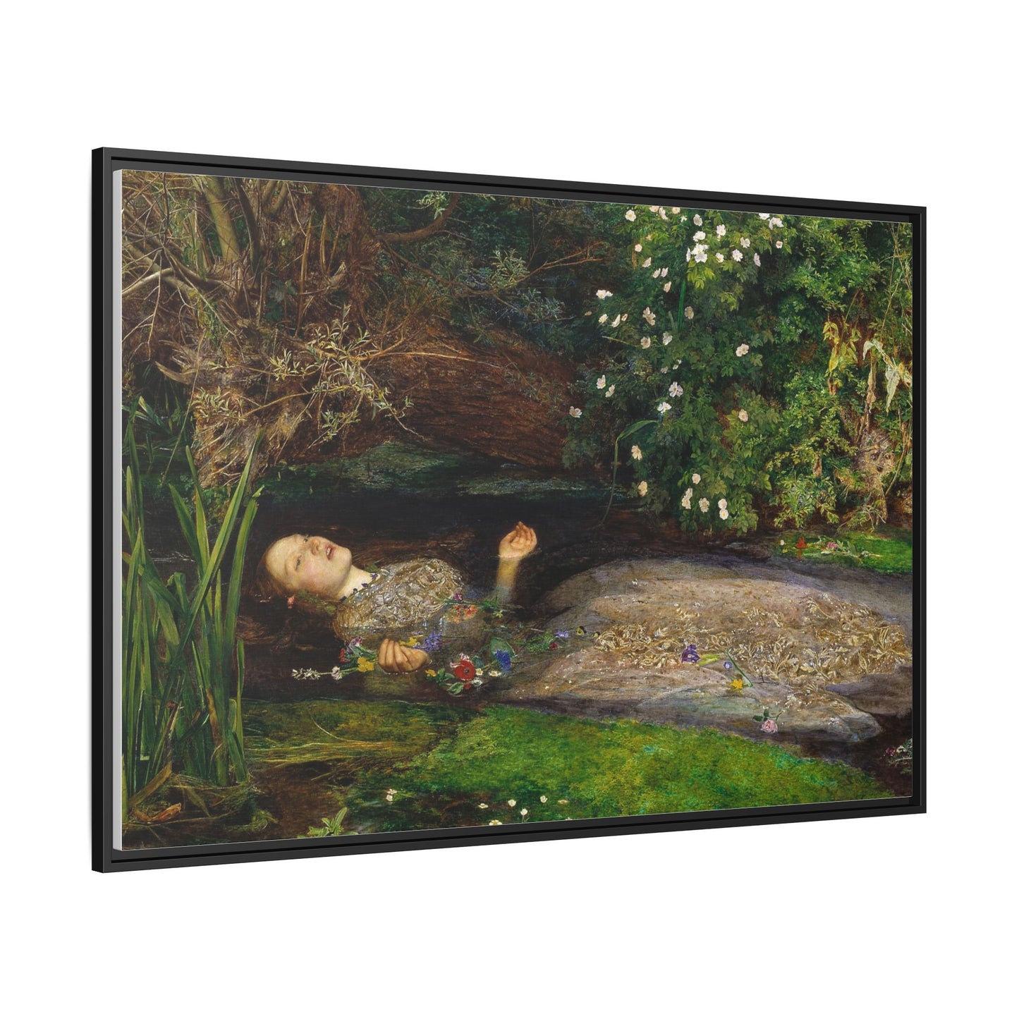 Ophelia | John Everett Millais - Framed -