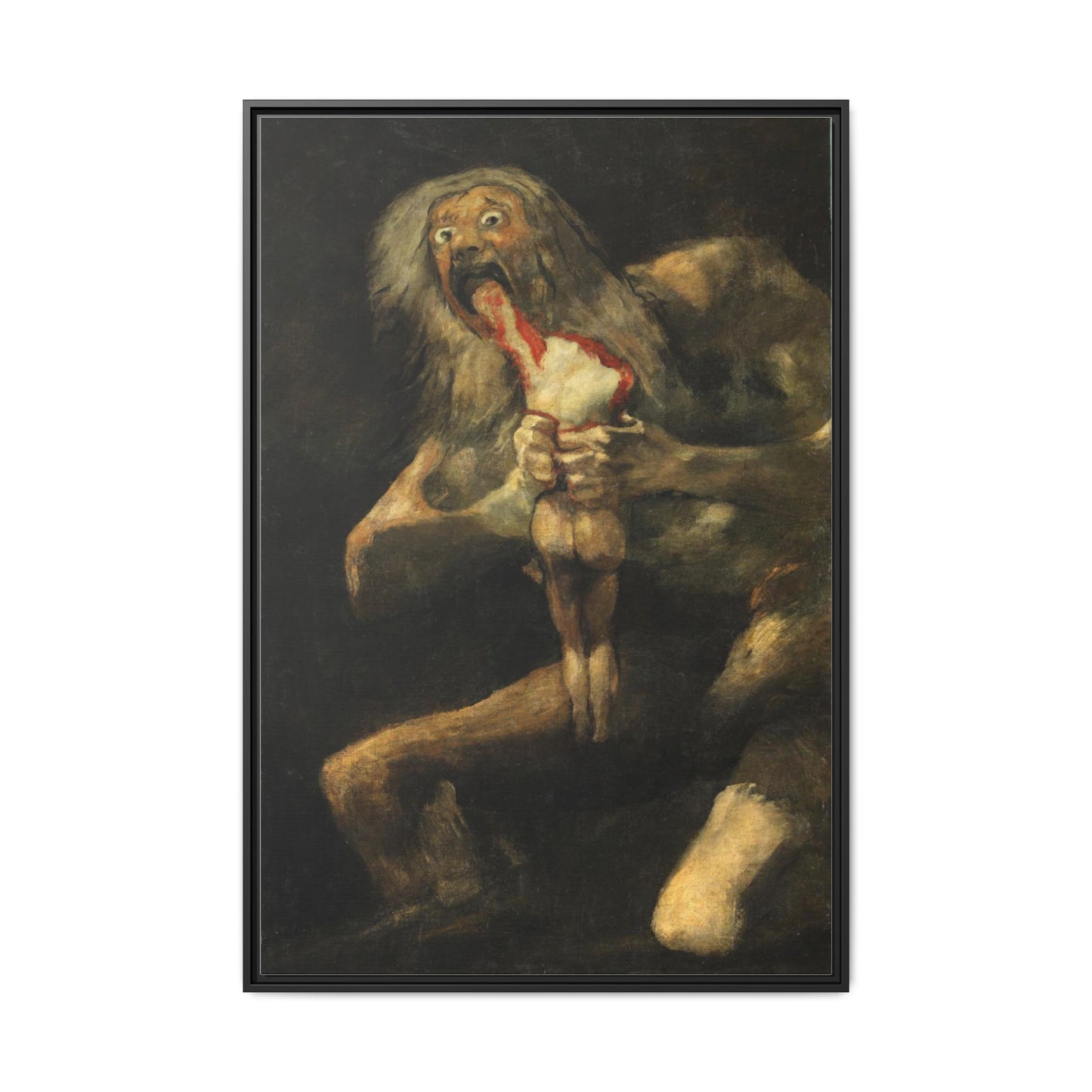 Saturn Devouring His Son | Francisco de Goya - Framed -