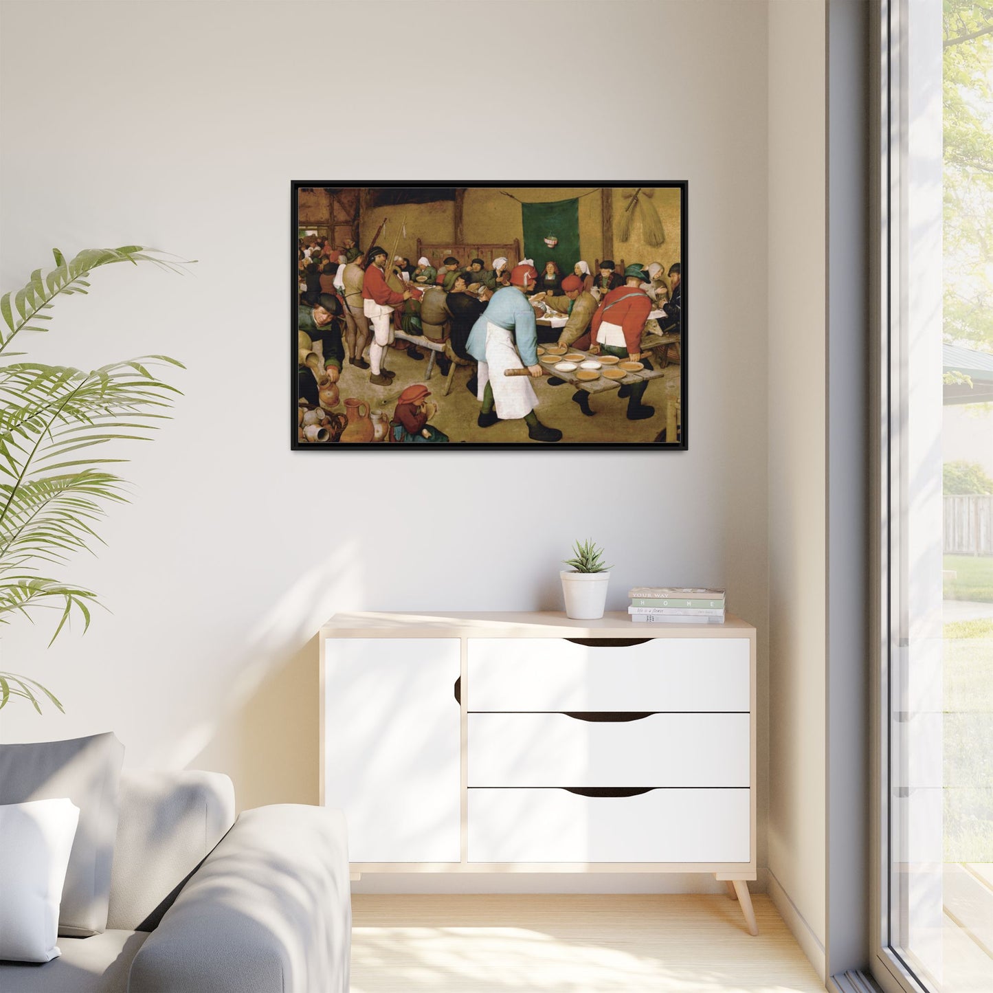 The Peasant Wedding | Pieter Bruegel - Framed -