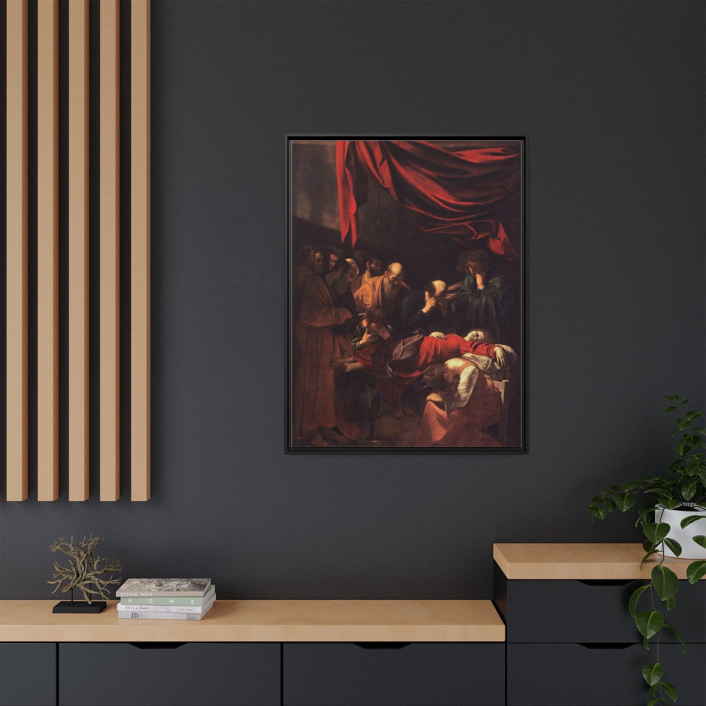 The Death of the Virgin | Caravaggio - Framed -