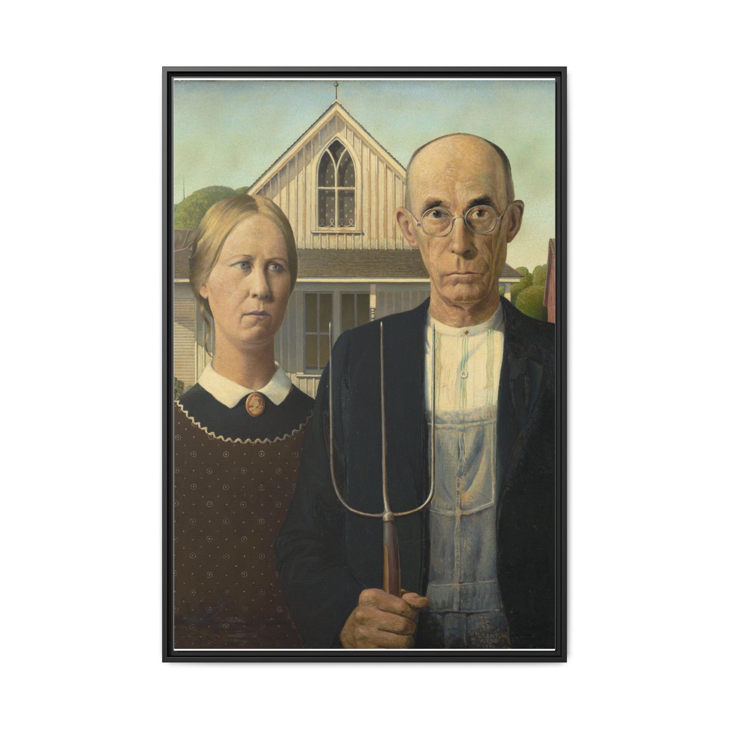 American Gothic | Grant Wood - Framed -