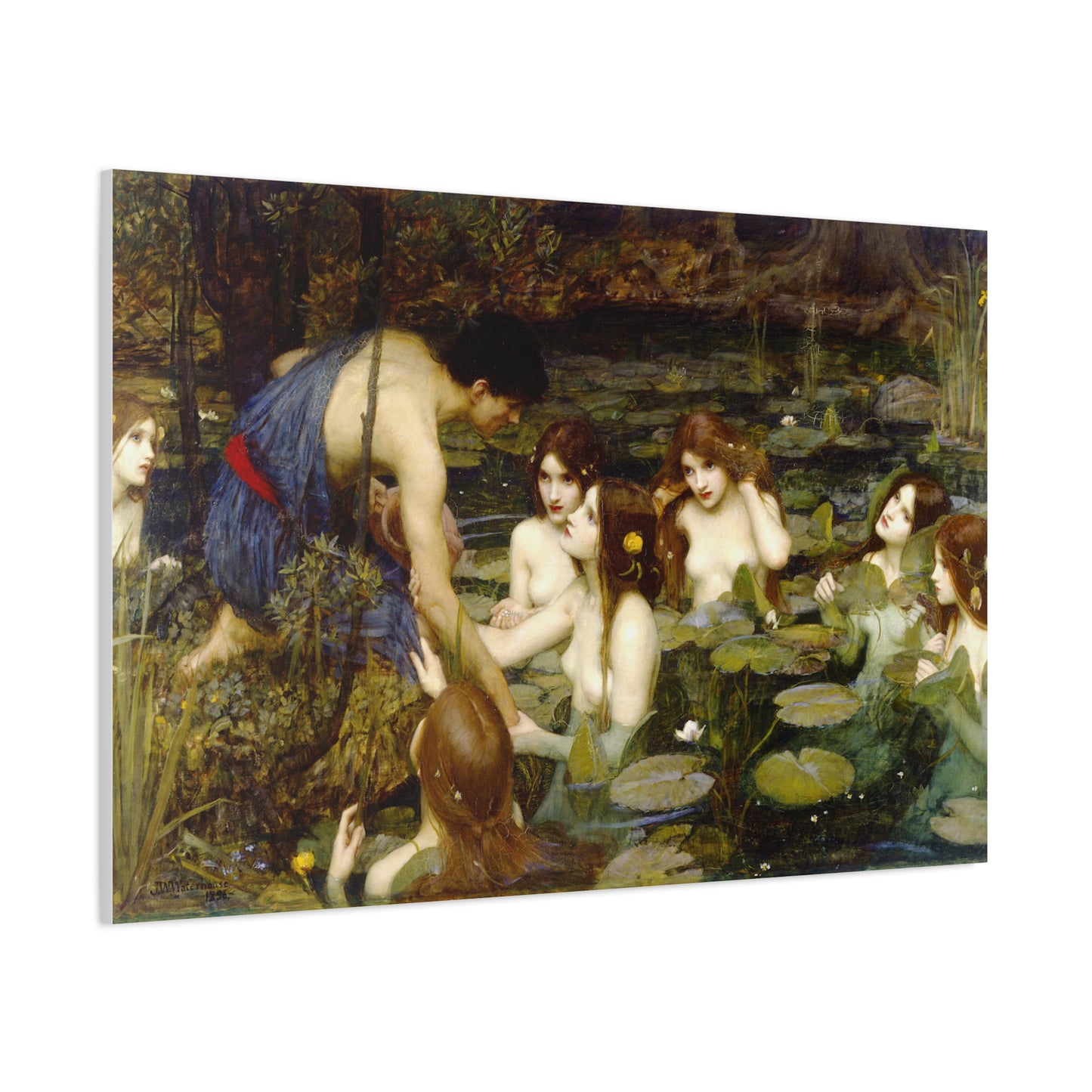 Hylas and the Nymphs | John William Waterhouse - Canvas -