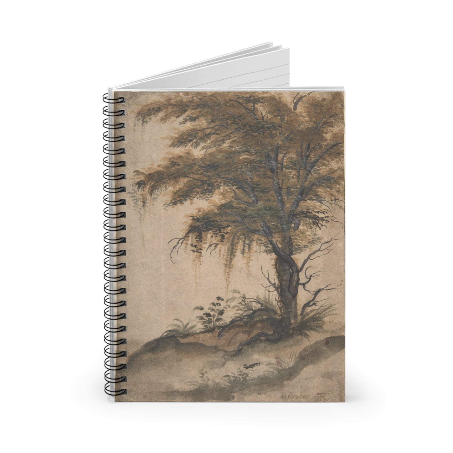 Study of a Tree - Ruled Line Note -