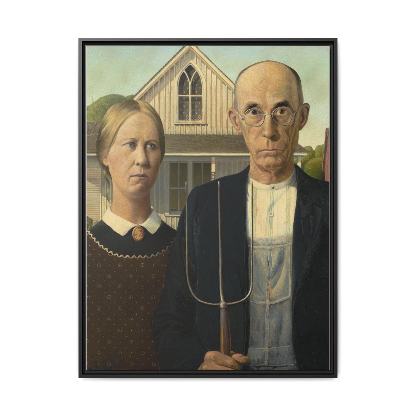 American Gothic | Grant Wood - Framed -