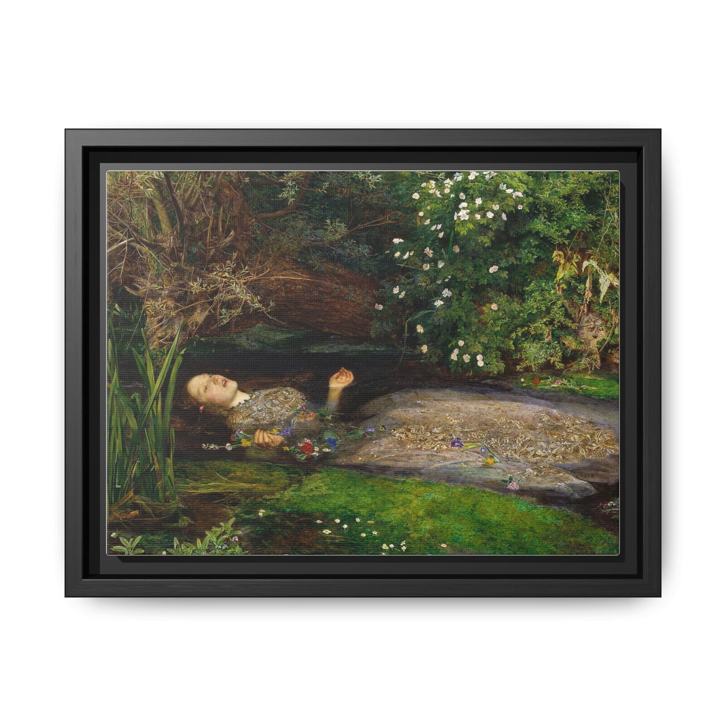 Ophelia | John Everett Millais - Framed -