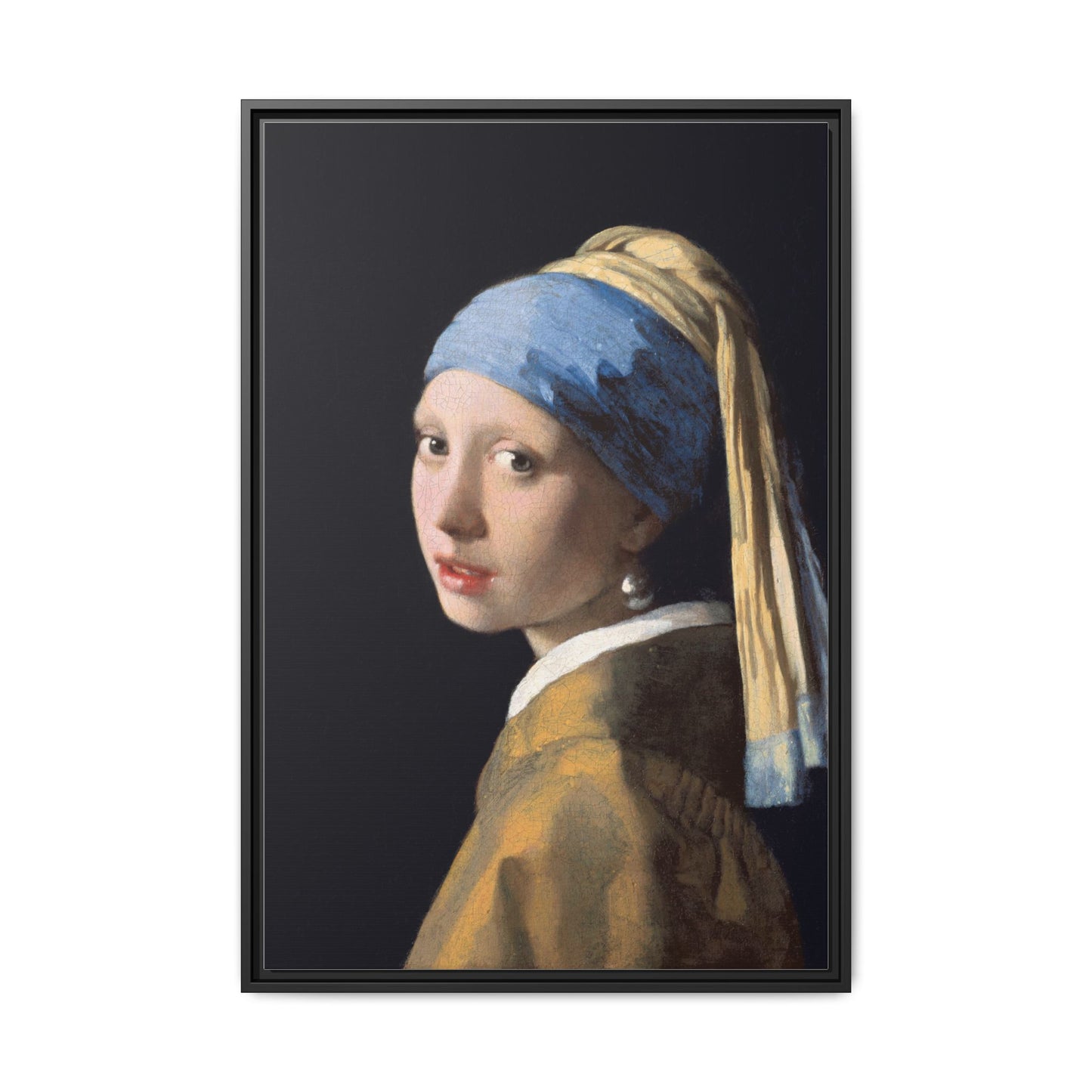 Girl with a Pearl Earring | Johannes Vermeer - Framed -