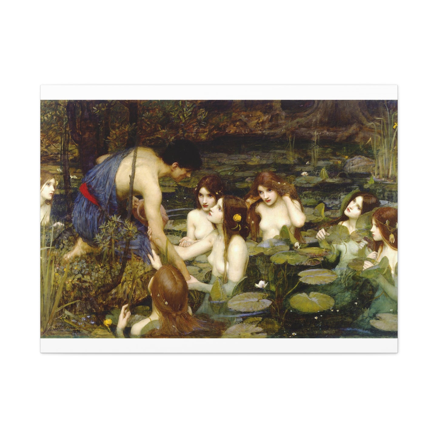 Hylas and the Nymphs | John William Waterhouse - Canvas -