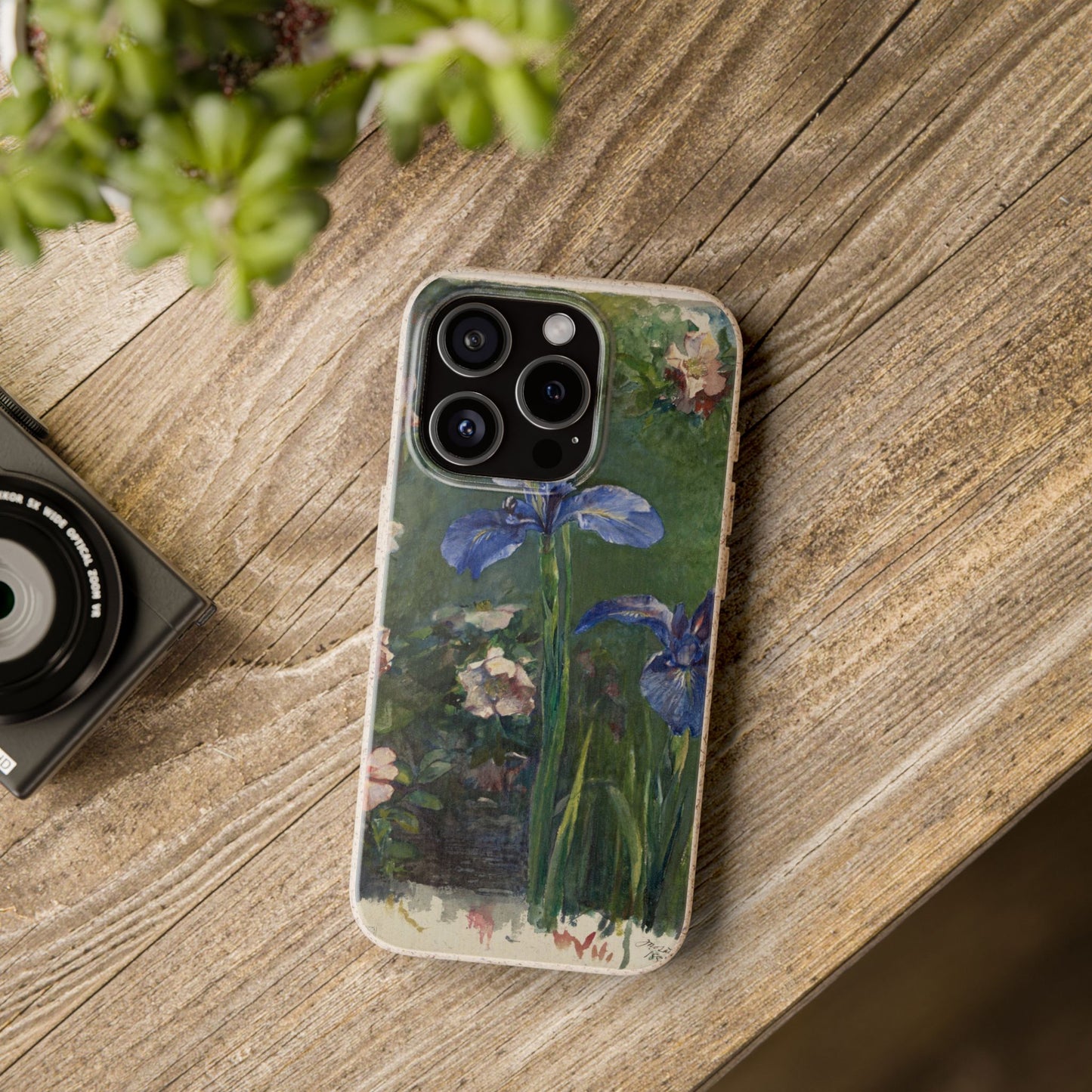 Roses and Irises | Bamboo Fibre Case