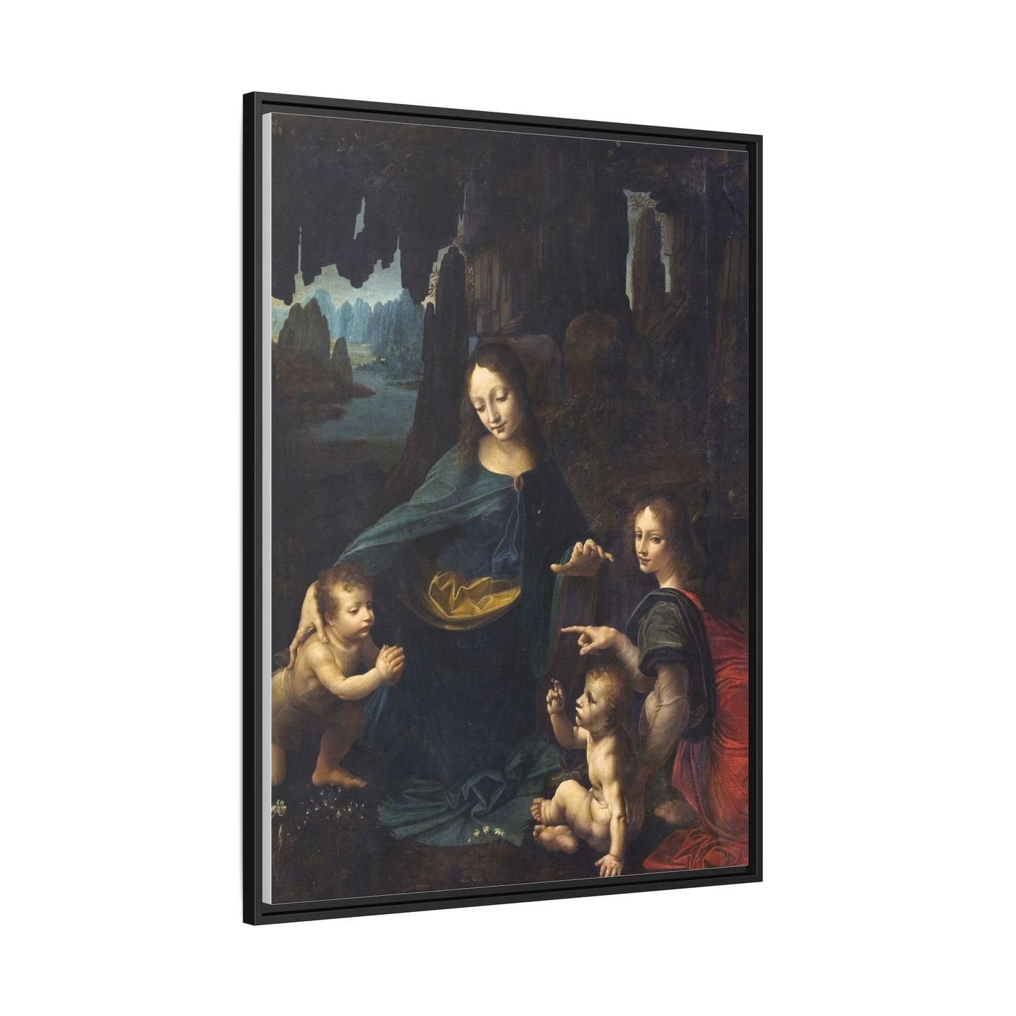 Virgin of the Rocks | Leonardo da Vinci - Framed -