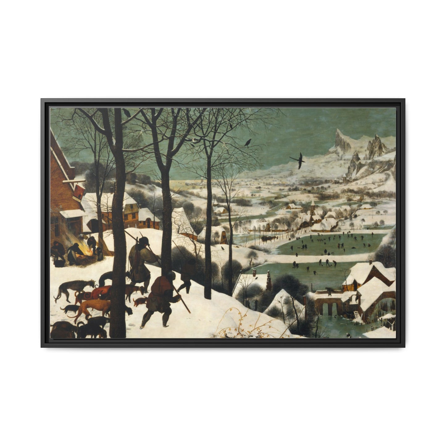 Hunters in the Snow | Pieter Bruegel - Framed -